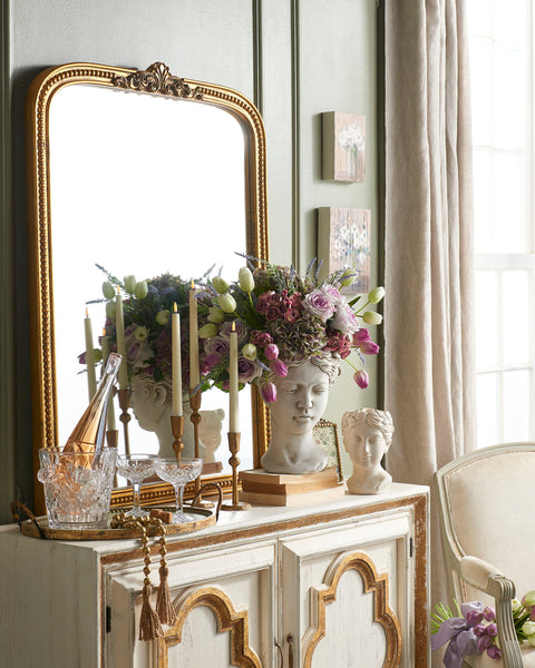 Hammered Gold Candle Sticks