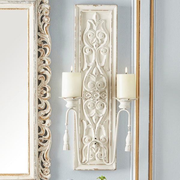 Wall Panel with Candle Holder