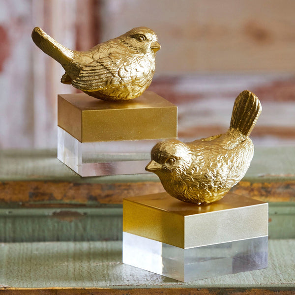 Gold Bird on Two Tone Block (two asst. styles)