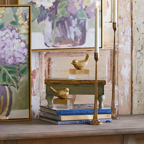 Gold Bird on Two Tone Block (two asst. styles)