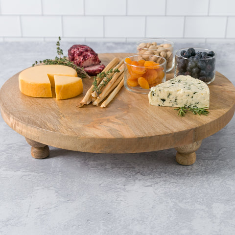 Round Footed Serving/Cutting Board
