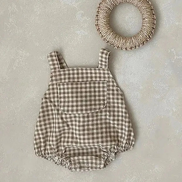 Baby Bloomer Brown Checked