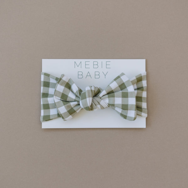 Green Gingham Head Wrap