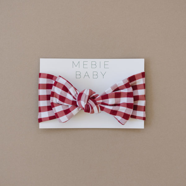 Red Gingham Head Wrap