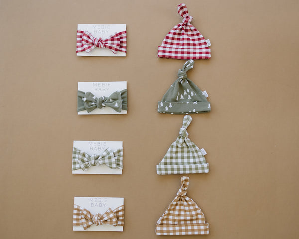 Red Gingham Head Wrap