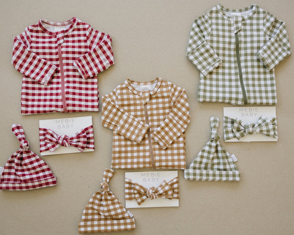 Red Gingham Head Wrap