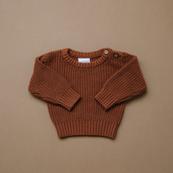 Rust Knit Sweater