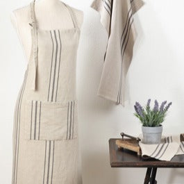 Striped Linen Apron