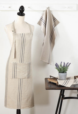 Striped Linen Apron