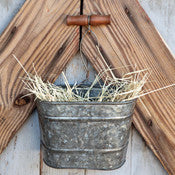 Galvanized Hanging Bucket Planter