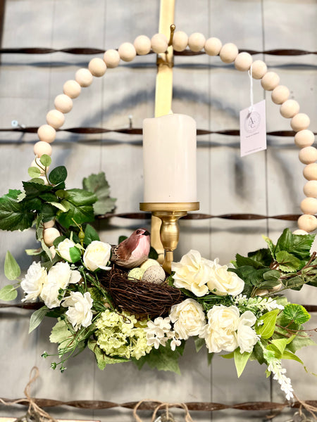 Wreath Hanger w/Candle Holder (3 colors available)