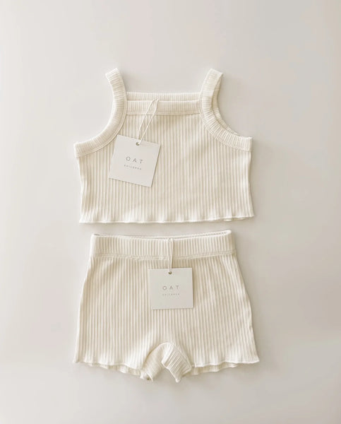 Ribbed Crop Tank & Short Set