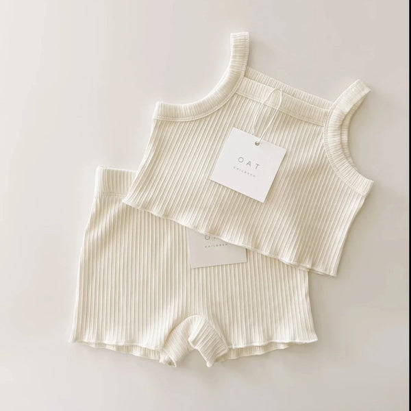 Ribbed Crop Tank & Short Set
