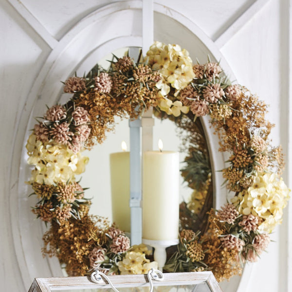 Wreath Hanger w/Candle Holder (3 colors available)