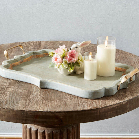 Distressed Blue Tray