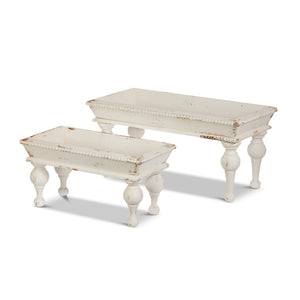 White Footed Tray (two sizes available)