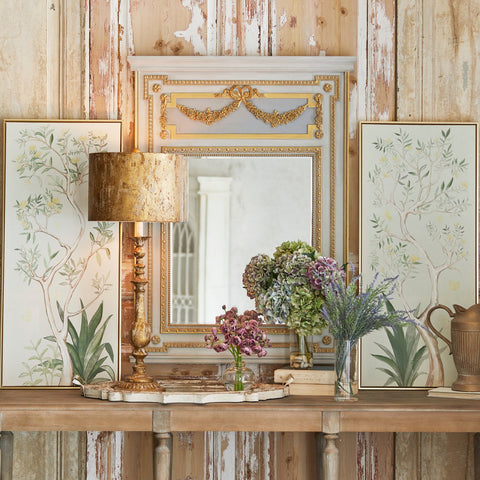 Distressed French Wall Mirror