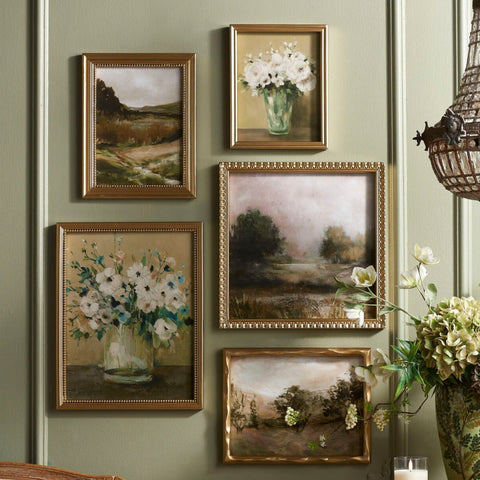 Landscape and Flower Framed Wall Art