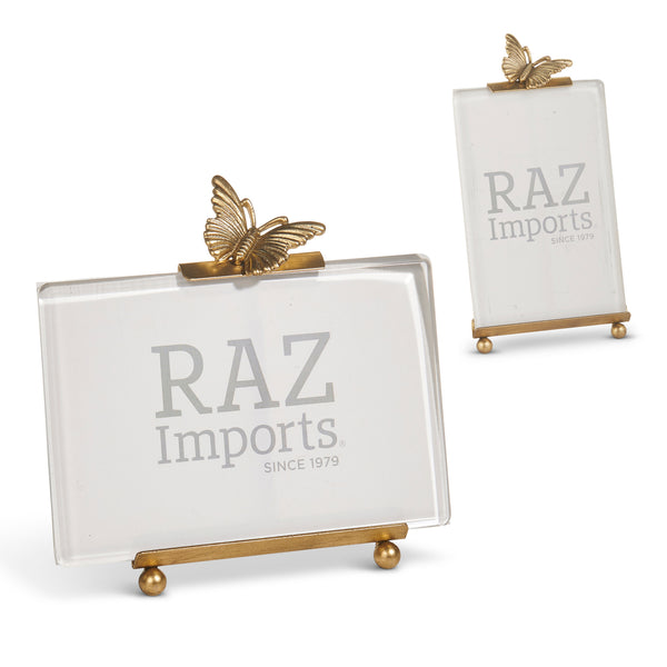 Gold Butterfly Picture Easel