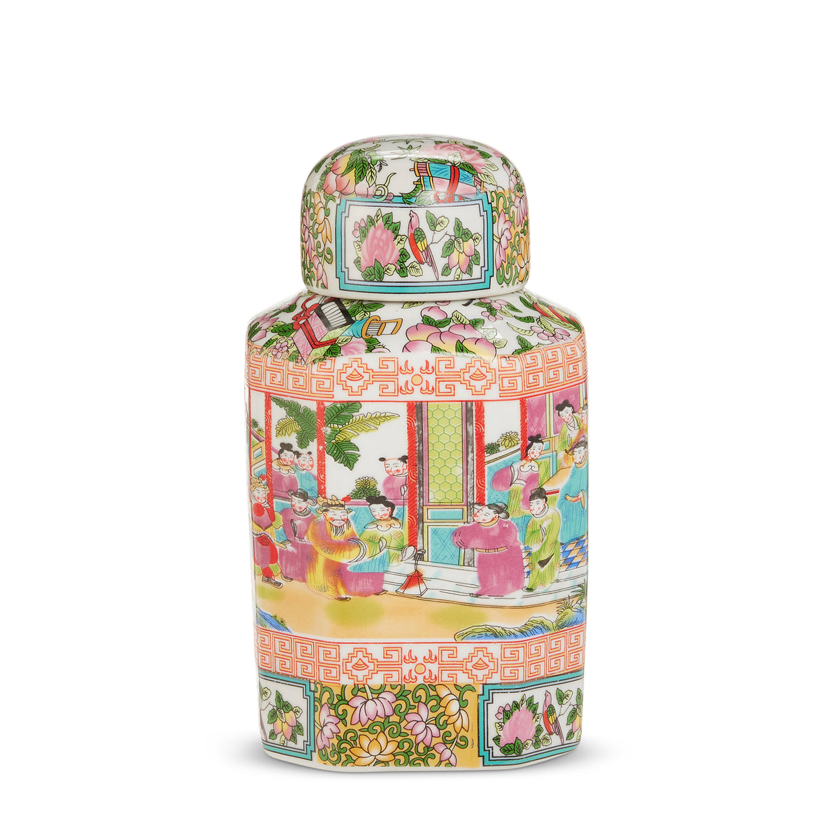Chinoiserie Citrus Grove Jar