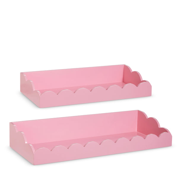 Pink Scalloped Shelves
