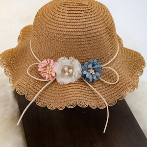 Brown Straw Hat & Bag Set