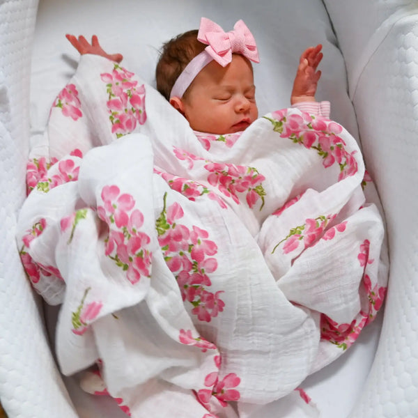Dogwoods In Bloom Baby Swaddle Blanket