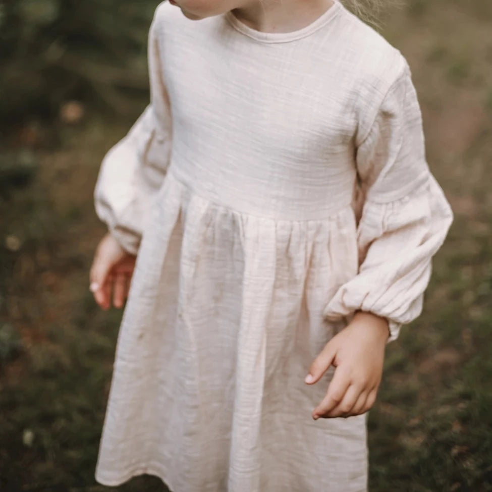 Organic Cotton Muslin Dress Noah 2-3Y