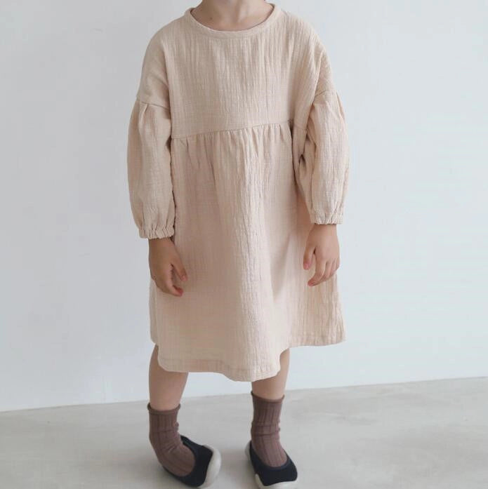 Organic Cotton Muslin Dress Noah 2-3Y Organic Cotton Muslin Dress Noah 2-3Y