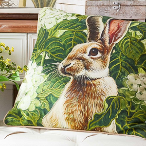 Wild Rabbit Pillow