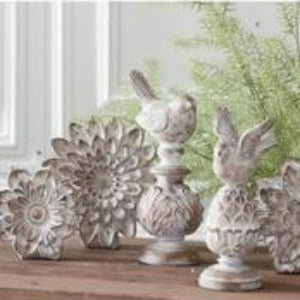 Whitewashed Tabletop Daisies (set of 3)