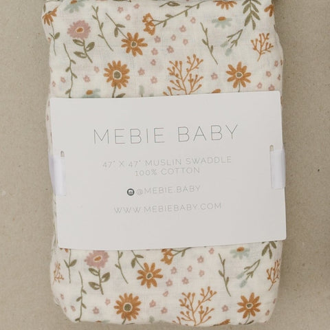 Meadow Floral Muslin Swaddle