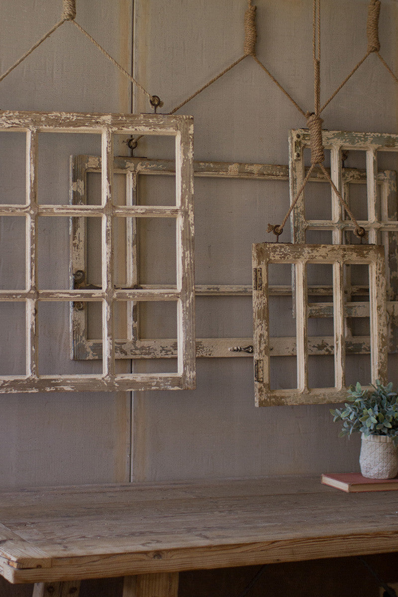Rustic window frame discount