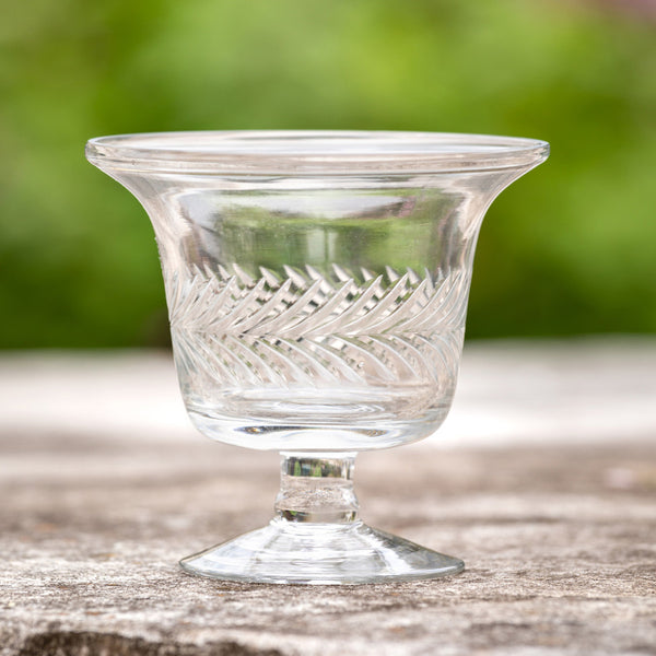 Etched Glass Petite Urn