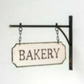 Bakery Sign with Hanging Display Bar