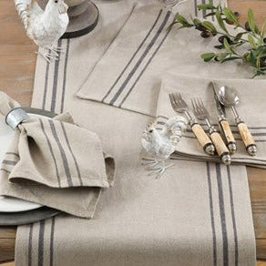French Country Linen Table Runner