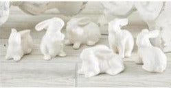 White Porcelain Bunnies (6 assorted styles)