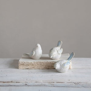 Stoneware Bird with Glaze (3 Styles)