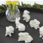 White Porcelain Bunnies (6 assorted styles)