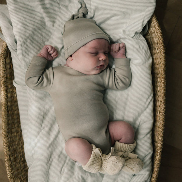 Raw Edge Onesie | Taupe