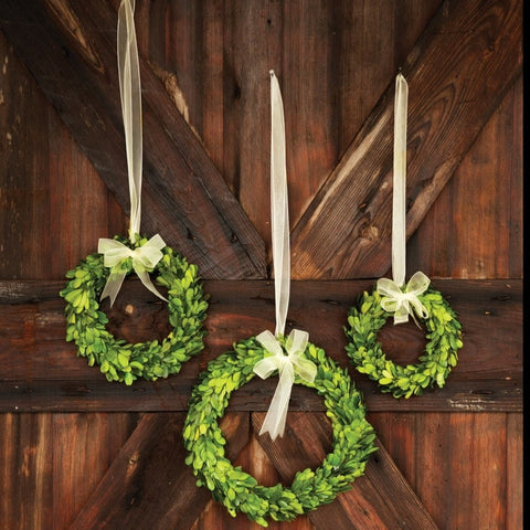Preserved Boxwood Wreath  (available in three sizes)